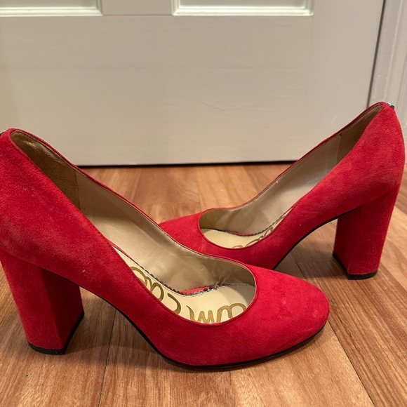 Ruby Red Heels Sam Edelman - Picture 4 of 5
